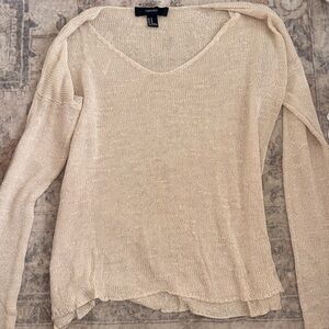 Forever 21 Beige Mesh shirt